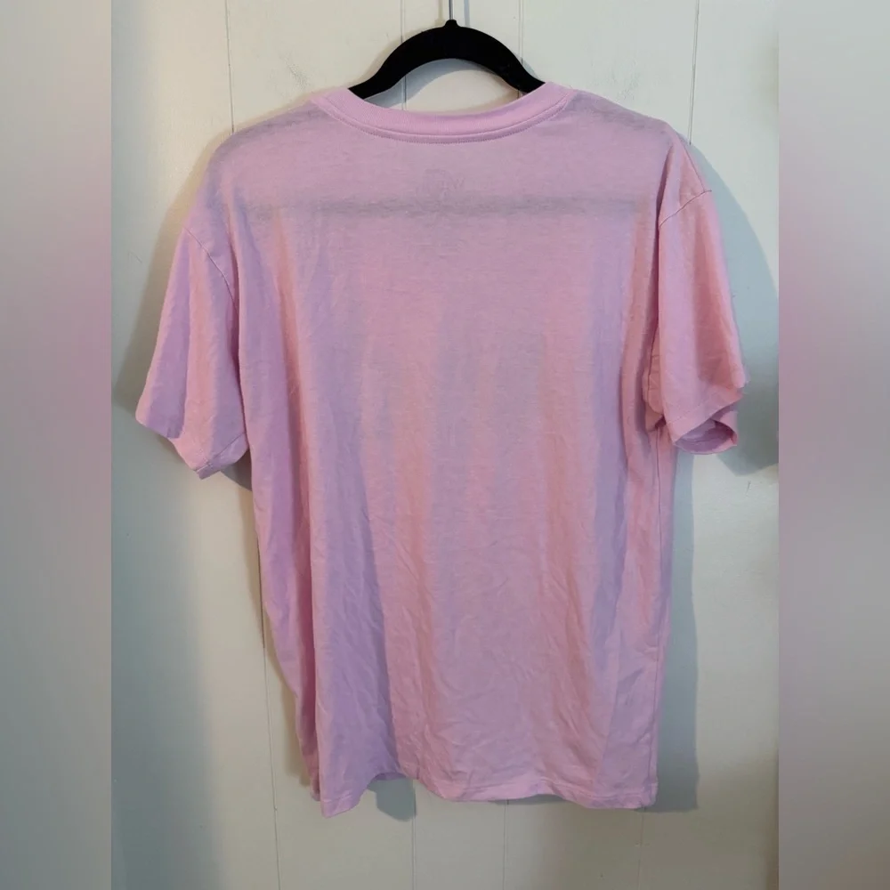 Winnie the Pooh Women’s Juniors Pink Graphic Embroidery T-Shirt, SzM - Picture 6 of 8